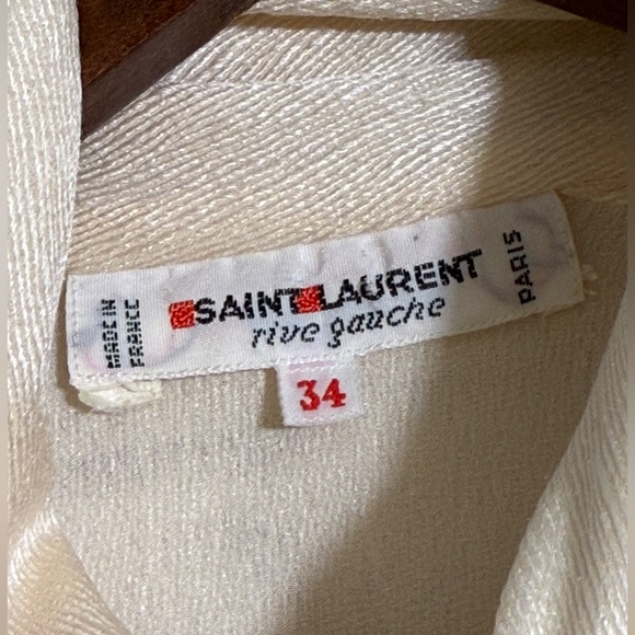 Vintage Yves Saint Laurent Rive Gauche Button-Up Top - Picture 3 of 11
